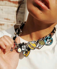 Load image into Gallery viewer, VERDY x McDonald's pin badges necklace