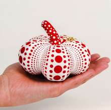 Load image into Gallery viewer, Yayoi Kusama soft sculpture pumpkin keychain