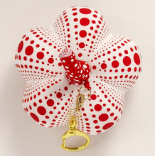 Load image into Gallery viewer, Yayoi Kusama soft sculpture pumpkin keychain