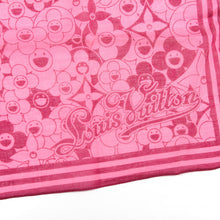Load image into Gallery viewer, Louis Vuitton Takashi Murakami Pink flower Scarf Cosmic Blossoms