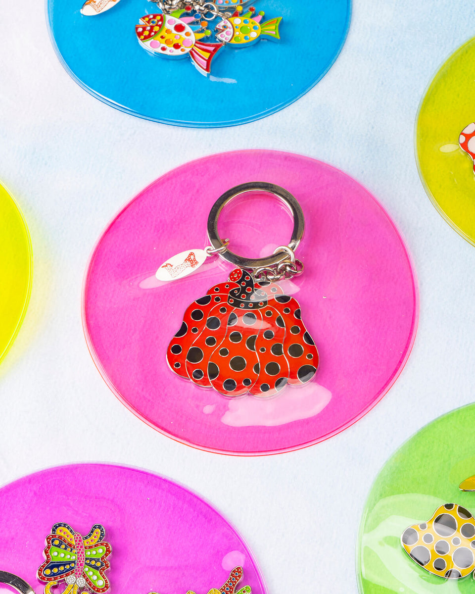 Yayoi Kusama Pumpkin Keychain (Red) – Designstoresyd