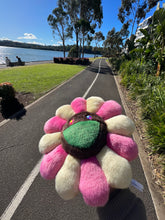 Load image into Gallery viewer, Takashi Murakami Flower Plush Pink/Light Yellow/Brown kaikai kiki