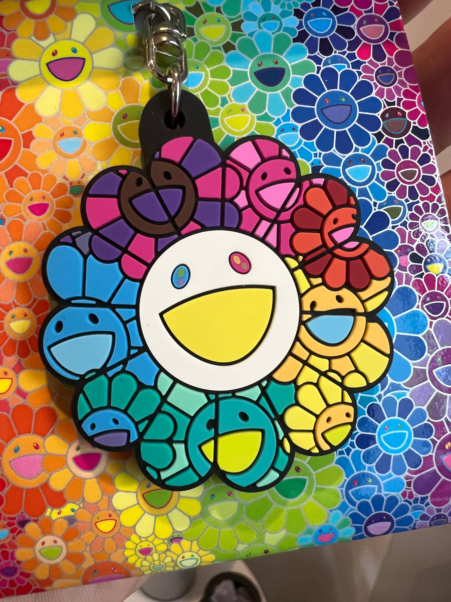 MOMA - seiichi1❣️Flower Rubber Keyring. Takashi Murakami Rainbow Flower Rubber Keyring - Etsy