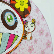 Load image into Gallery viewer, Takashi Murakami Pandas in the Cherry Orchard Jigsaw Puzzle Kaikai Kiki Black Pink