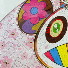 Load image into Gallery viewer, Takashi Murakami Pandas in the Cherry Orchard Jigsaw Puzzle Kaikai Kiki Black Pink