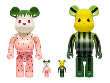 Load image into Gallery viewer, Bearbrick x CLOT Summer Fruits Snow Strawberry and Yellow watermelon 100% & 400% Set