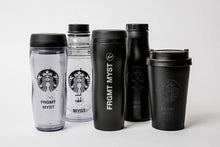 Load image into Gallery viewer, Fragment design x STARBUCKS Curved Stainless Bottle Mat Black FRGMT MYST 335ml