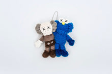 Load image into Gallery viewer, KAWS Seeing/Watching Plush Keychain Grey/Blue