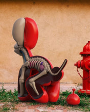 Load image into Gallery viewer, WHATSHISNAME x Jason Freeny Mighty Jaxx Dissected Popek Figure red