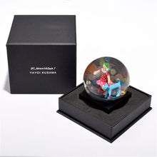 Load image into Gallery viewer, Yayoi Kusama MOMA Snow Dome Snow Globe Hi, Konnichiwa! Art Konnichiwa