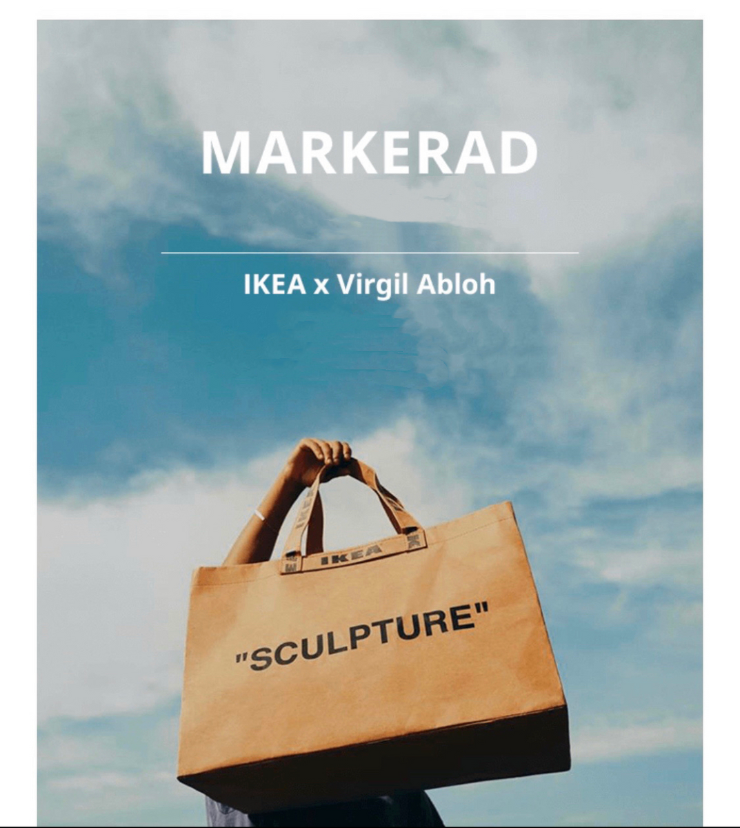 Virgil Abloh x IKEA MARKERAD Large Bag – Designstoresyd Virgil Abloh x IKEA MARKERAD Large Bag – Designstoresyd