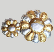 Load image into Gallery viewer, Takashi Murakami Flower Plush 60cm Silver/Gold