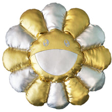 Load image into Gallery viewer, Takashi Murakami Flower Plush 60cm Silver/Gold
