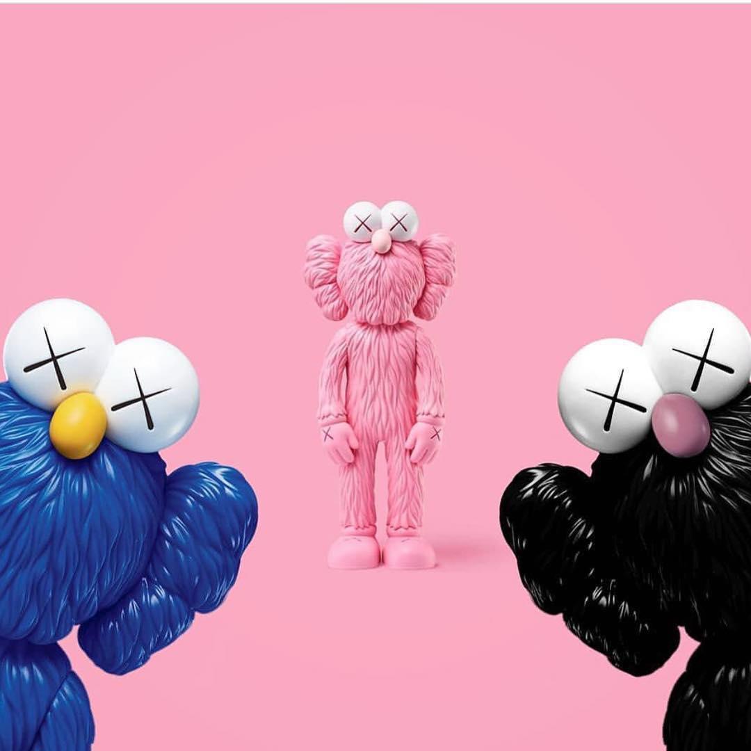 KAWS BFF Open Edition Vinyl Figure Blue MoMa store exclusive