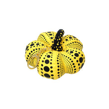 Load image into Gallery viewer, Yayoi Kusama soft sculpture pumpkin keychain