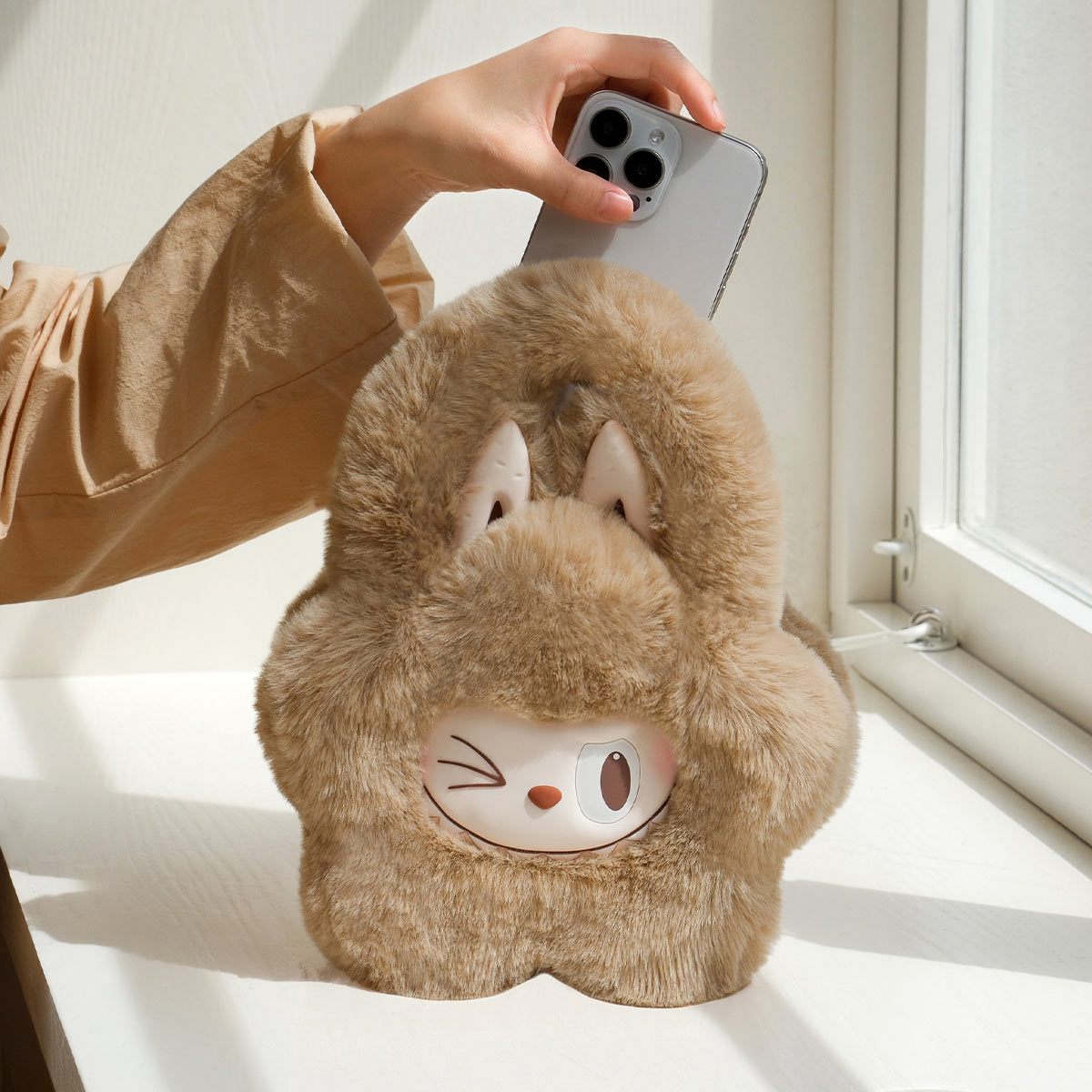 POP MART The monsters labubu classic Series-Plush Flower Bag