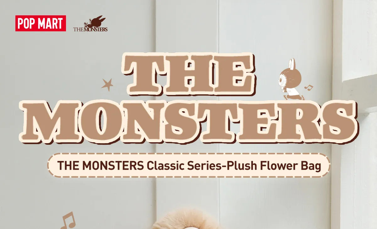 POP MART The monsters labubu classic Series-Plush Flower Bag