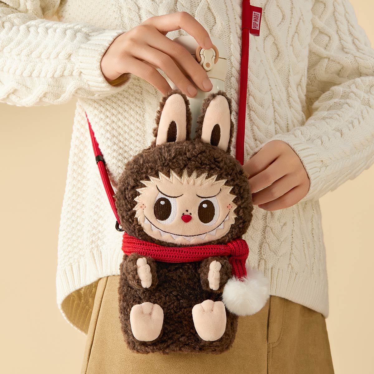 POP MART THE MONSTERS PUPPET トートバッグ POP MART THE MONSTERS Classic Series-Plush Doll Shoulder Bag