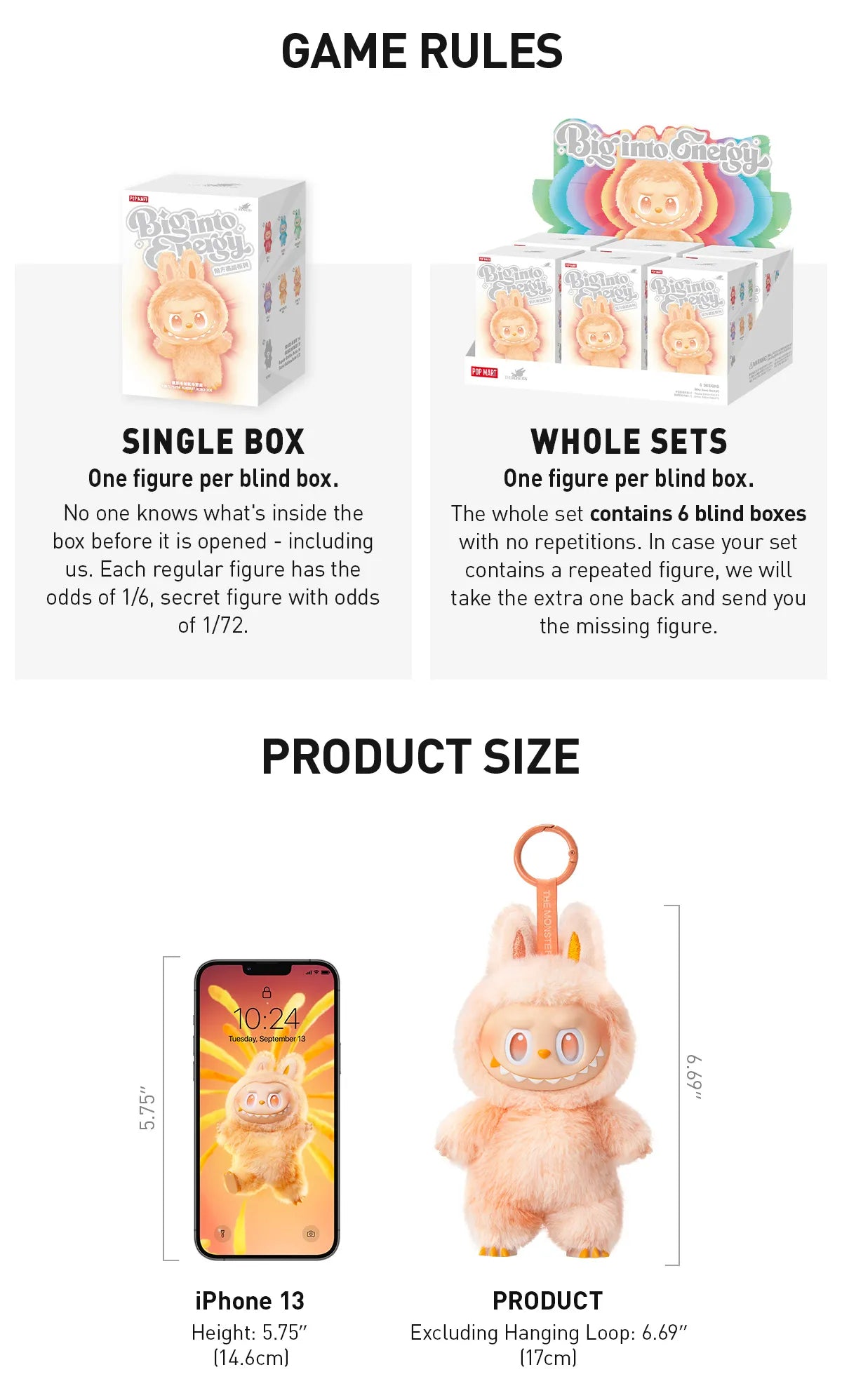 THE MONSTERS Labubu Big into Energyシリーズ 100% Authentic The Monsters Labubu Big into Energy Series Vinyl