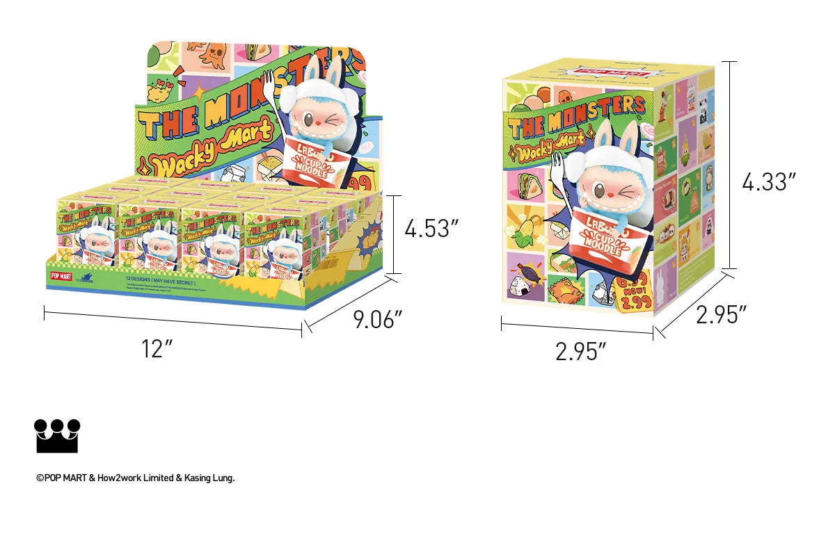 THE MONSTERS Wacky Mart Series Figures Pop mart labubu