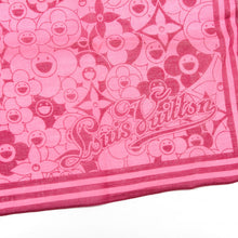 Load image into Gallery viewer, Louis Vuitton Takashi Murakami Pink flower Scarf Cosmic Blossoms
