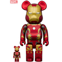 Load image into Gallery viewer, Be@rbrick Iron man Mark43 100％ &amp; 400％ set
