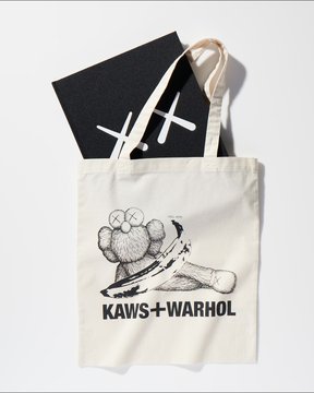 KAWS ARTBOOKトートバッグ付 KAWS x Uniqlo Artbook Cover Tote Bag Natural - FW23 - US