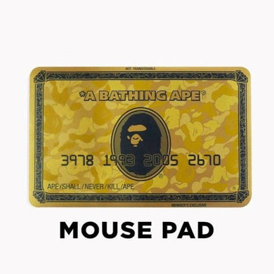 BAPE Mouse Pad Gold membership card