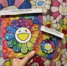 Load image into Gallery viewer, Takashi Murakami Flower Rubber Keyring &quot;Over The Rainbow&quot;
