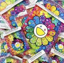 Load image into Gallery viewer, &quot;Over The Rainbow&quot; Takashi Murakami Flower Rubber Keyring
