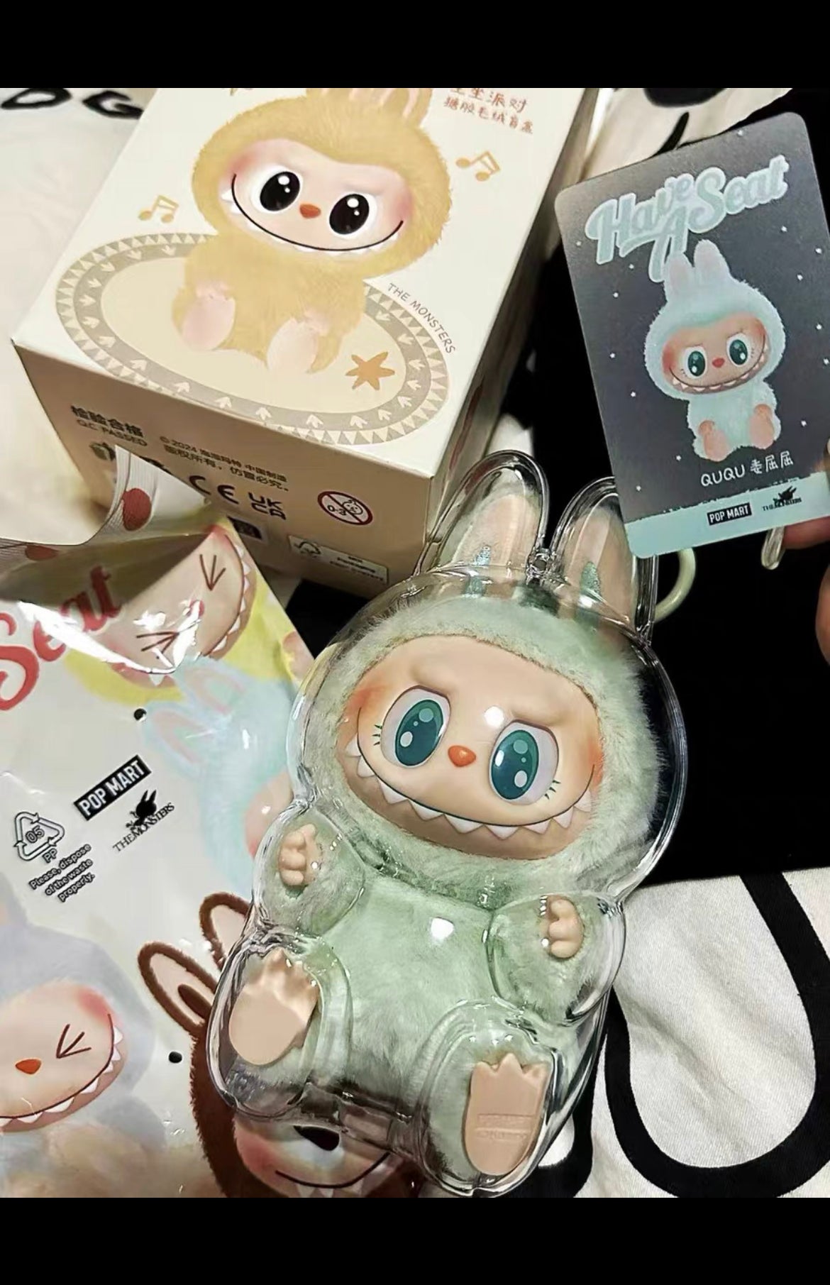 POP MART The Monsters labubu acrylic case (Plush not POP MART The Monsters labubu acrylic case (Plush not