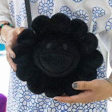 Load image into Gallery viewer, Takashi Murakami rainbow flower shoulder bag all black
