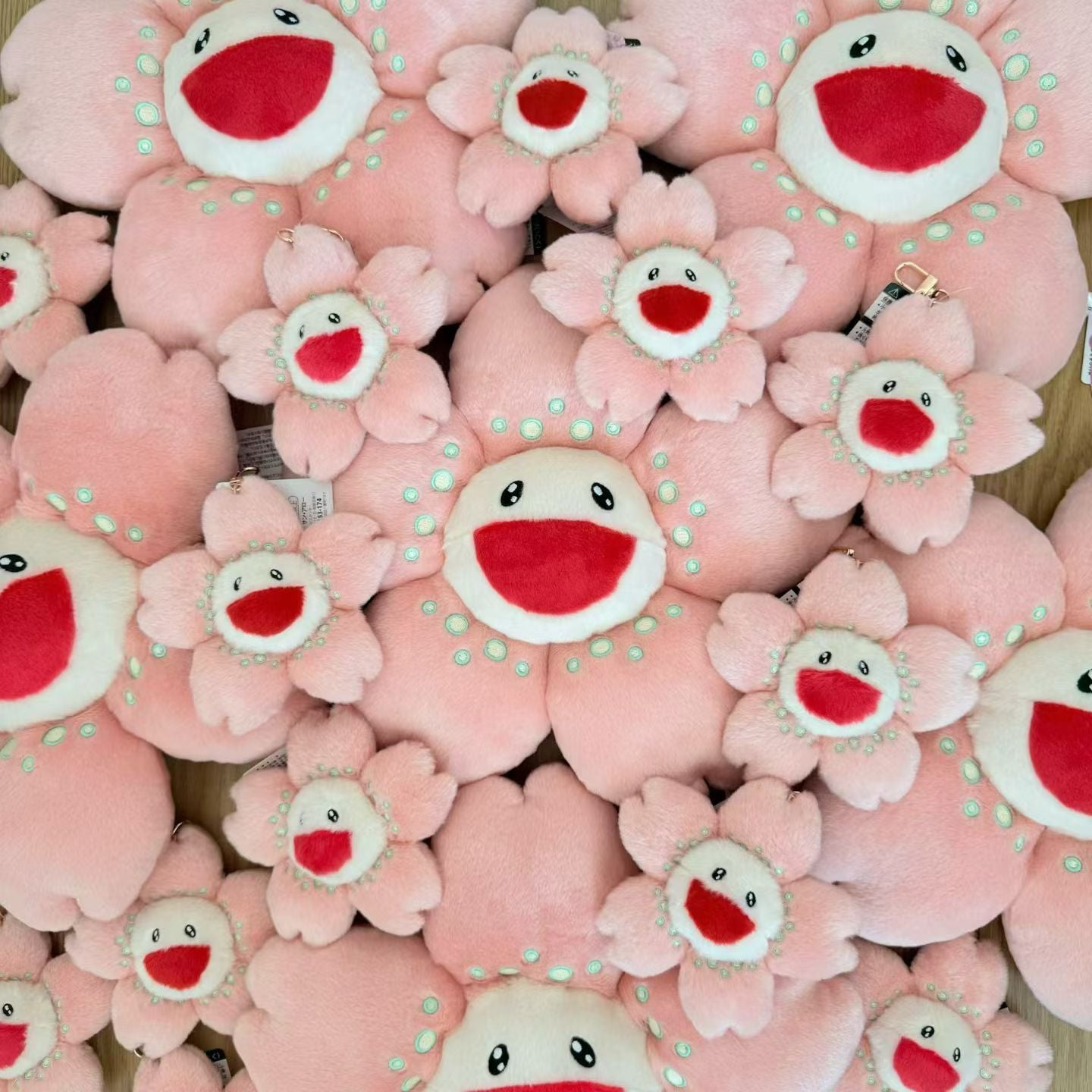 flowersちゃん Takashi Murakami Sakura Flower Plush Mascot Keychain 11cm