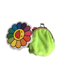 Load image into Gallery viewer, Takashi Murakami rainbow flower Coin Purse Plush
