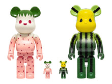 Load image into Gallery viewer, Bearbrick x CLOT Summer Fruits Snow Strawberry and Yellow watermelon 100% &amp; 400% Set

