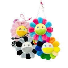 Load image into Gallery viewer, Takashi Murakami rainbow flower shoulder pouch bag pink and blue
