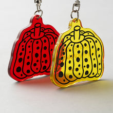 Load image into Gallery viewer, Yayoi Kusama Pumpkin Key Chain Acrylic Yayoi Kusama
