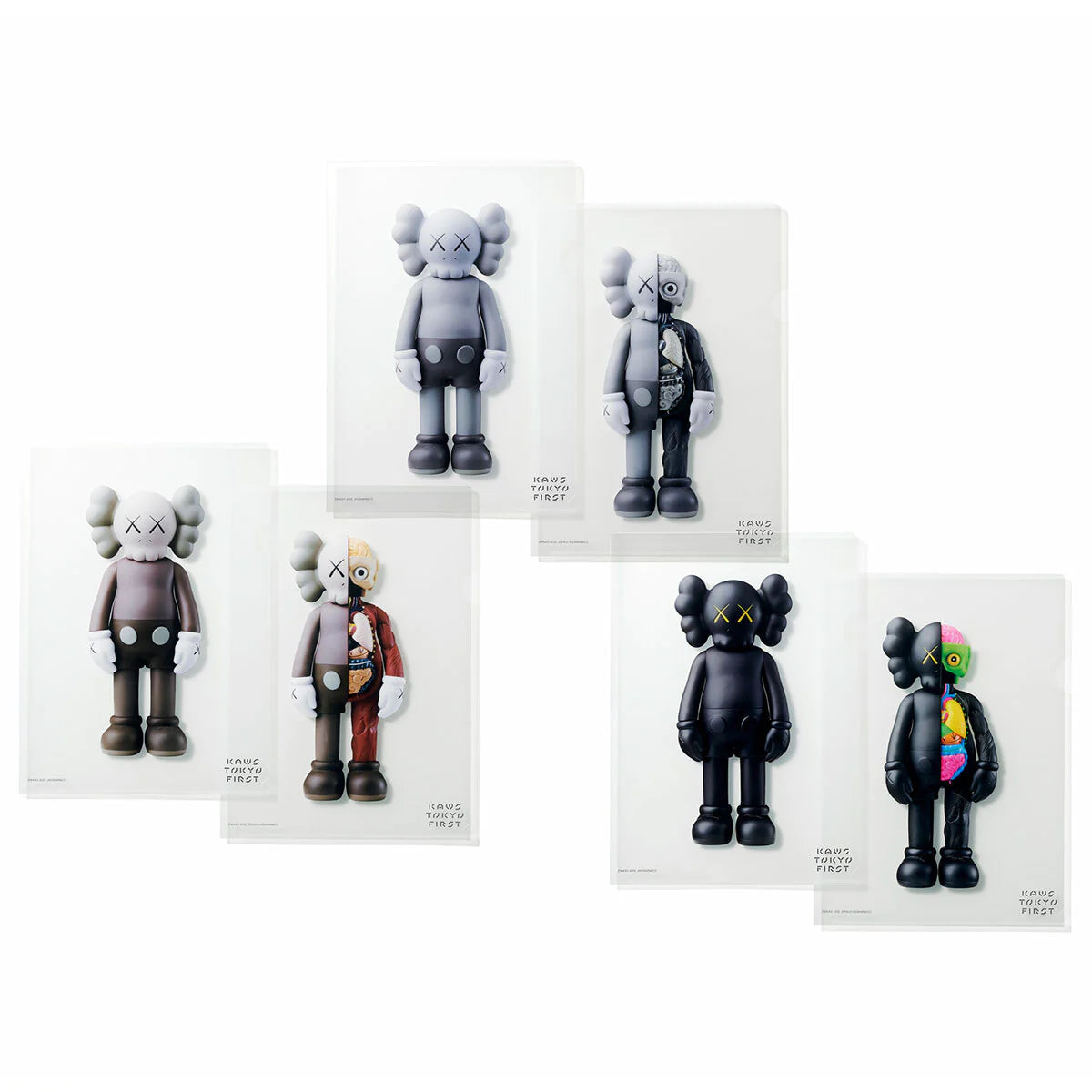 KAWS CLEAR FILE 9セット カウズ クリアファイル 9 セット KAWS Tokyo First Clear File Companion & Flayed Companion
