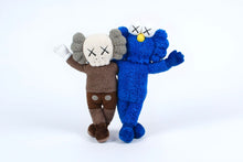 Load image into Gallery viewer, KAWS Seeing/Watching Plush Keychain Grey/Blue
