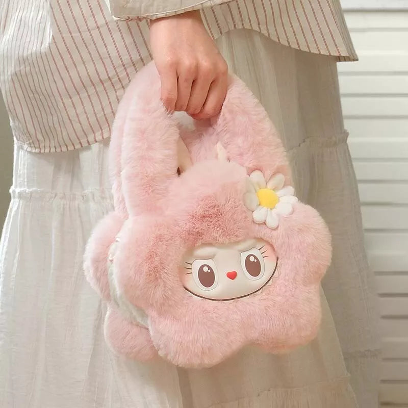 POP MART The Monsters MOKOKO Flower Plush Bag PINK Bag POP LAND POP MART The Monsters MOKOKO Flower Plush Bag PINK Bag POP LAND