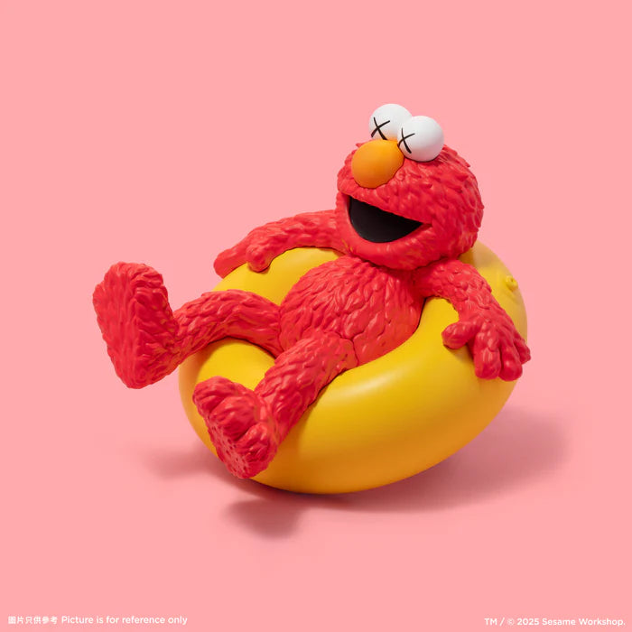 KAWS DDT Water Parade 2025 HK B01. Elmo Vinyl Figure – Designstoresyd