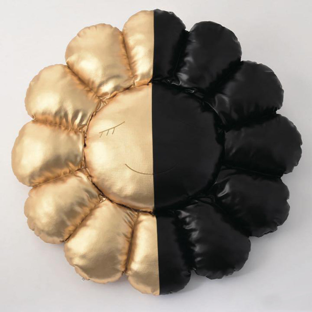 Takashi Murakami x HIKARU Collaboration Flower Plush Black/Gold