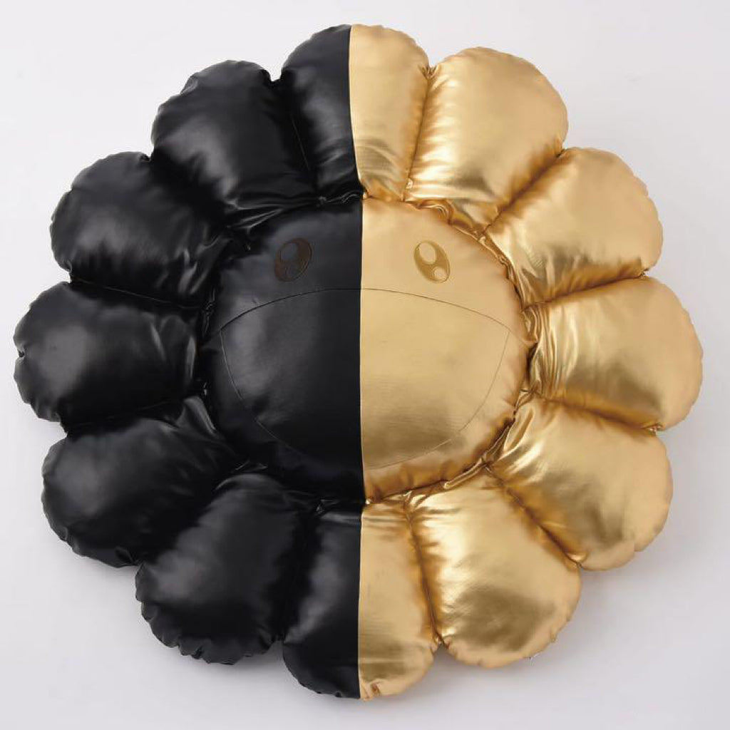 Takashi Murakami x HIKARU Collaboration Flower Plush Black/Gold 