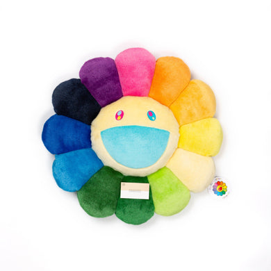 Takashi Murakami rainbow color flower  shape plush