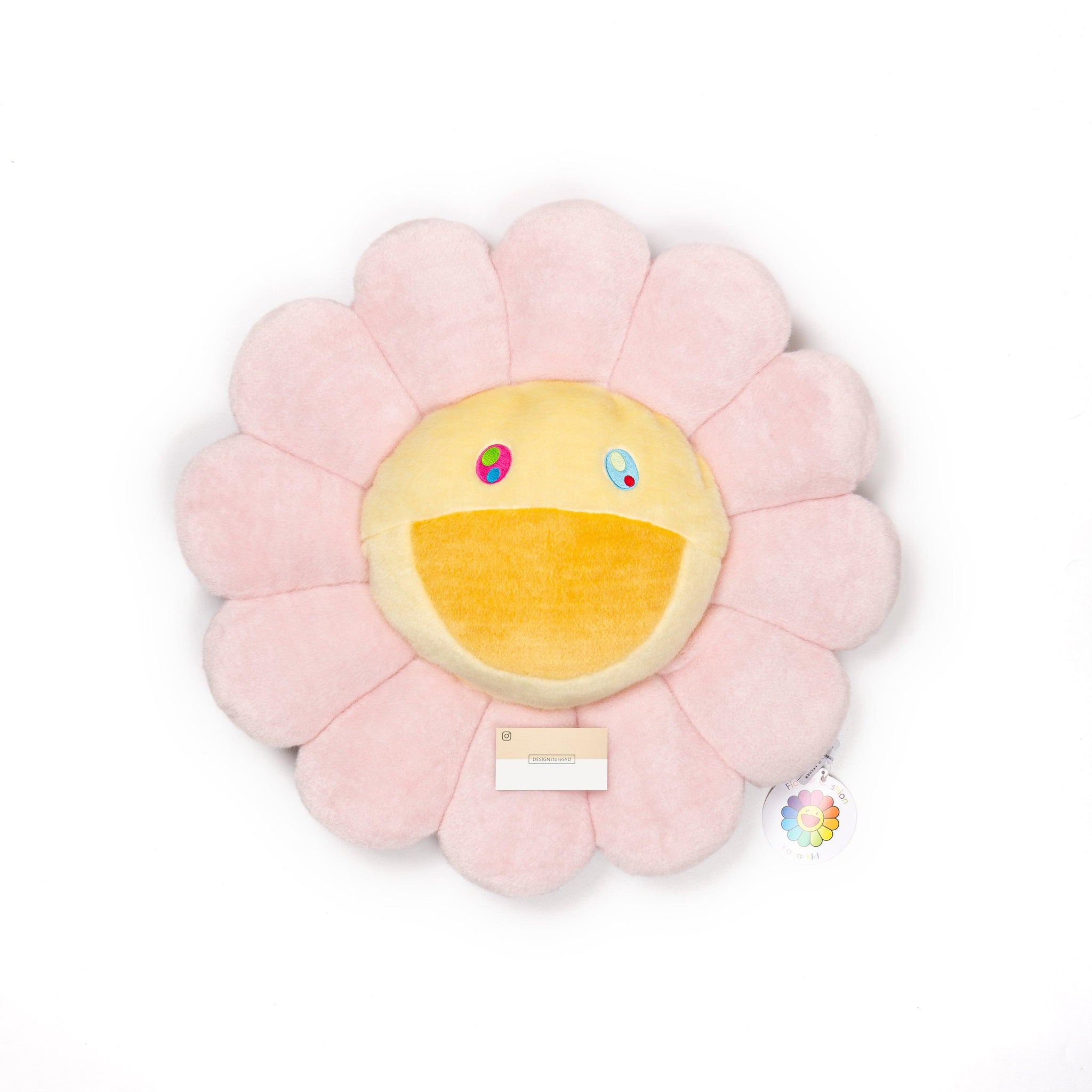 Takashi Murakami flower pillow cushion light pink kaikai