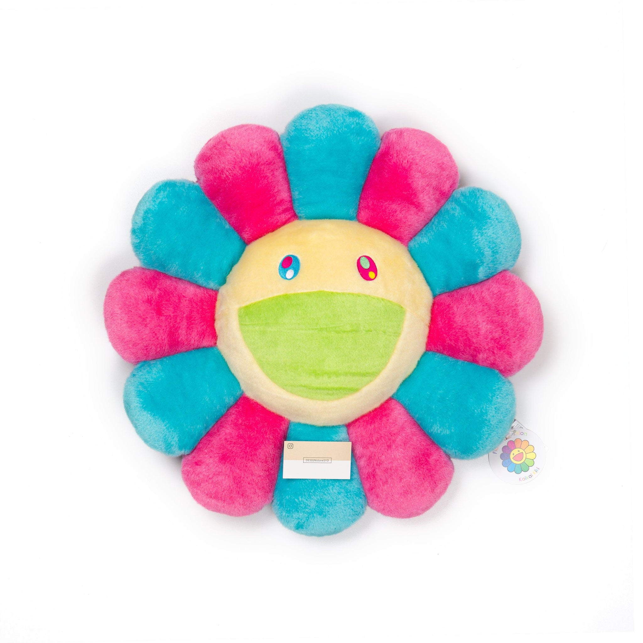 キャラクターグッズ flower cushion Takashi Murakami Flower Cushion Blue Pillow plush 30cm