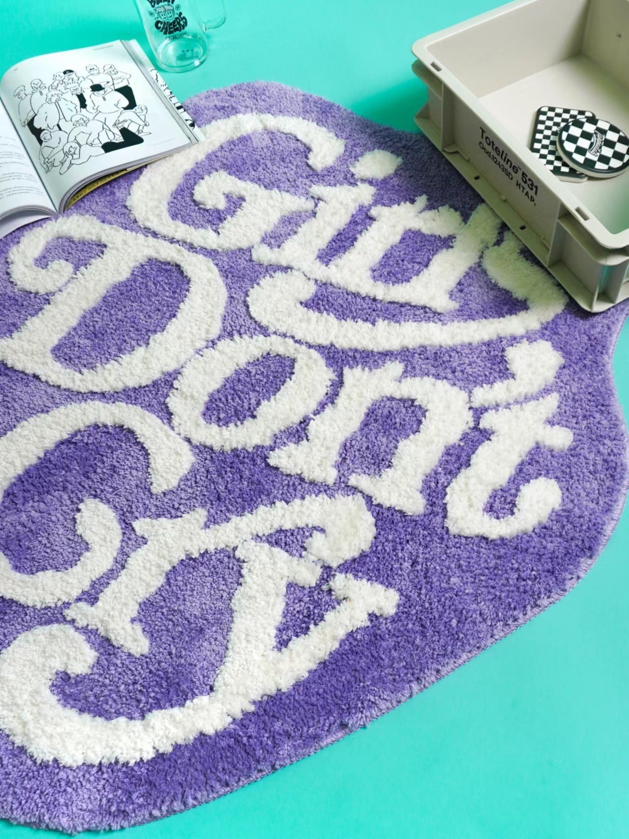 Girls Don't Cry Rug Purple – Designstoresyd