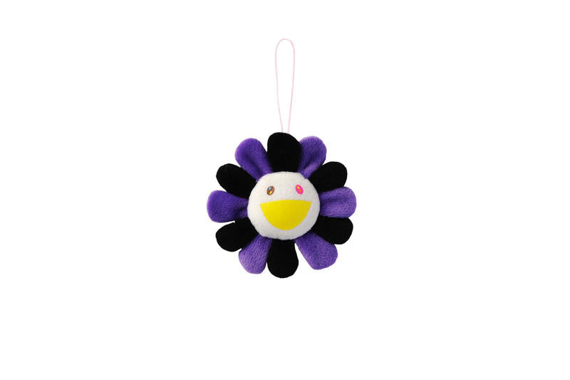 Takashi Murakami Flower Plush Pin Purple/Black