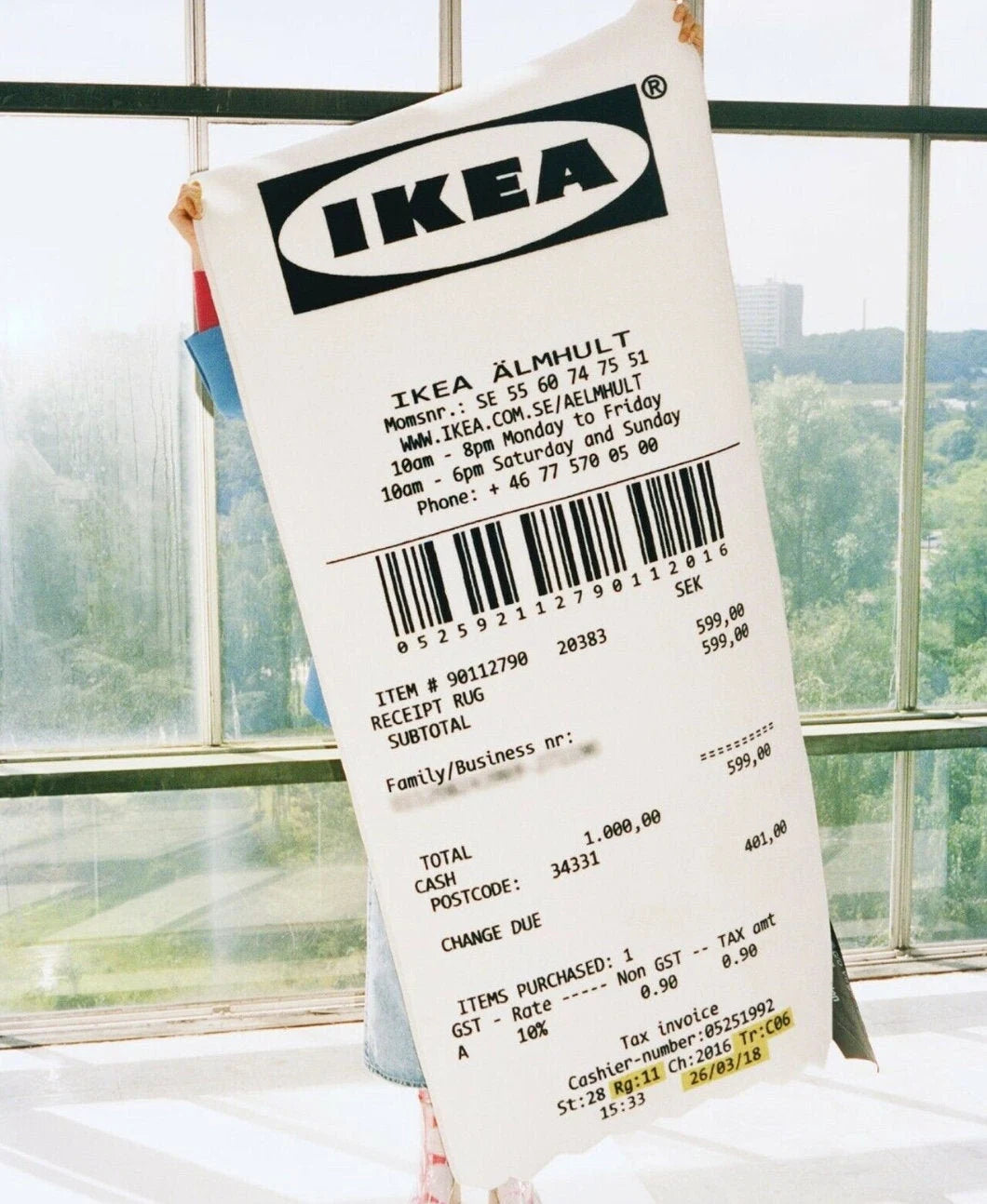MARKERAD マルケラッド ラグ IKEA RECEIPT-