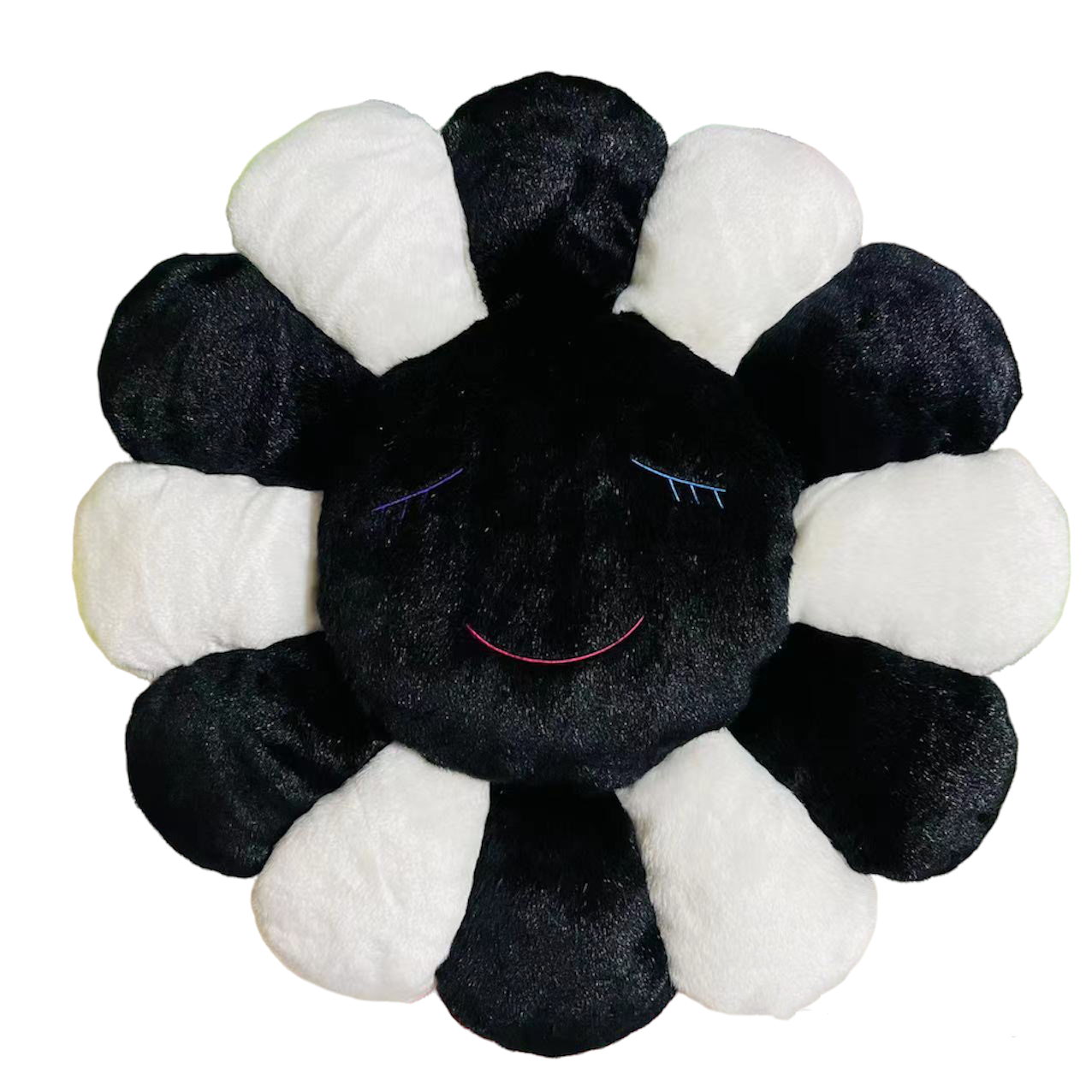 Takashi Murakami flower pillow cushion black and white kaikai kiki –  Designstoresyd